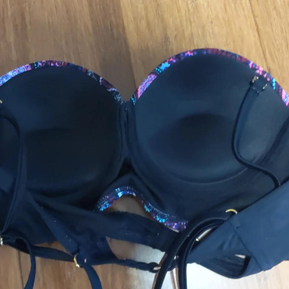 Swimsuit Pieces Bundle Size Medium Floral Paisley Neon - Picture 8 of 9